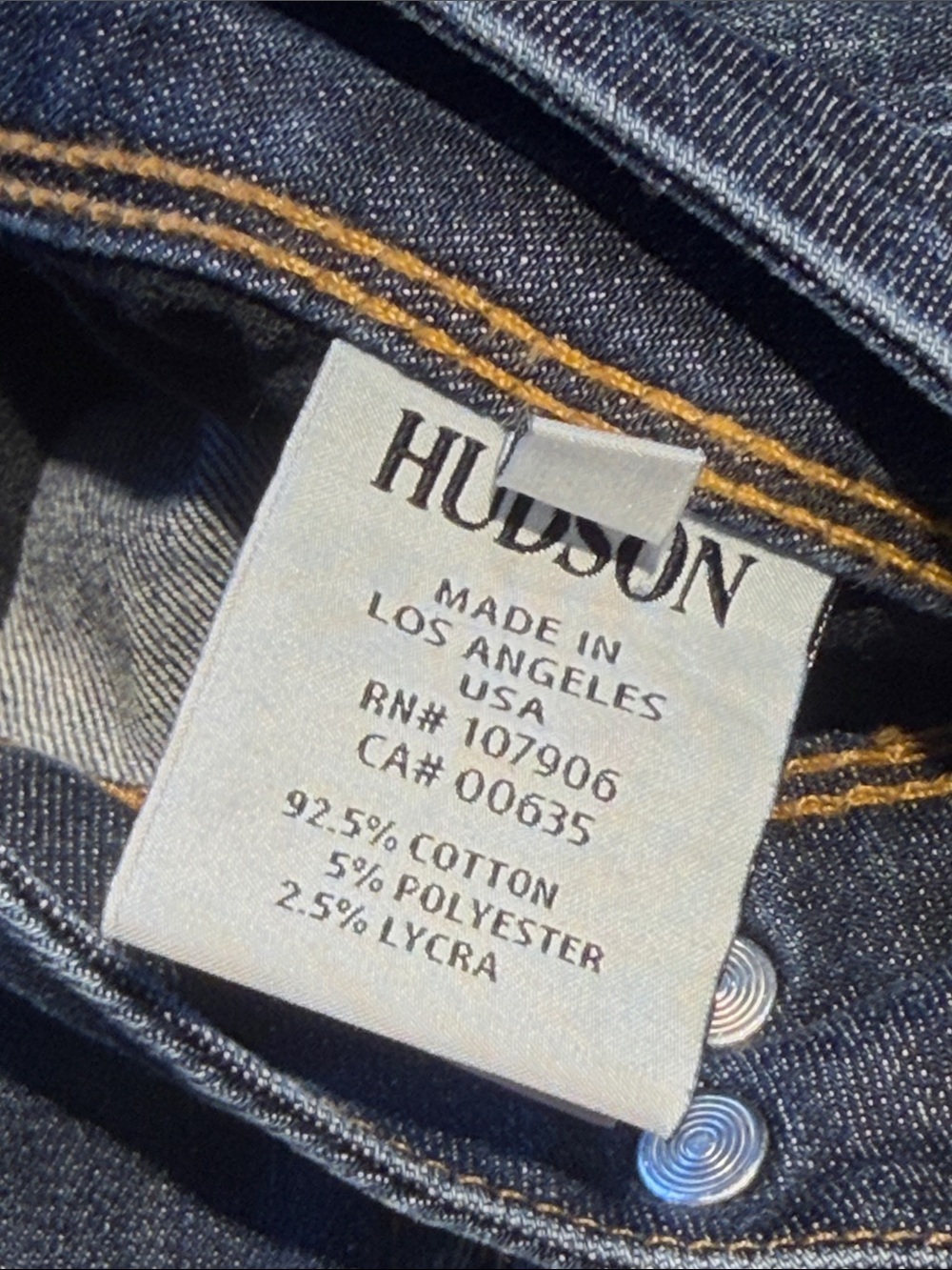 Hudson Collin Flap Mid Rise Skinny Jeans Sz 28 - Picture 15 of 17